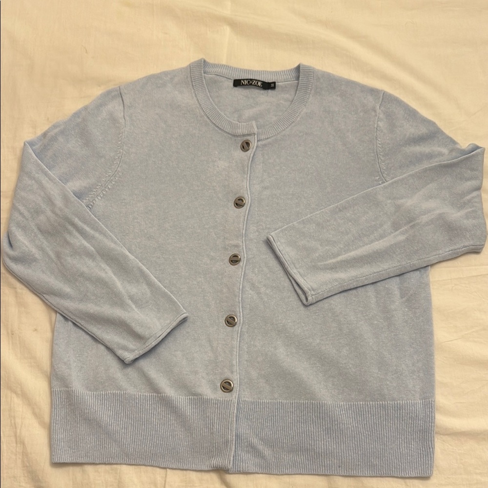 INC International Concepts Women's Soft Blue Cardigan